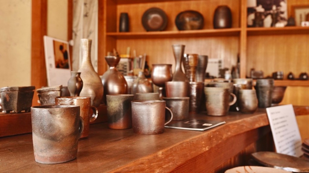 98 青備前 煎茶器 急須と湯冷まし 藤田龍峰作 備前焼 98 青備前